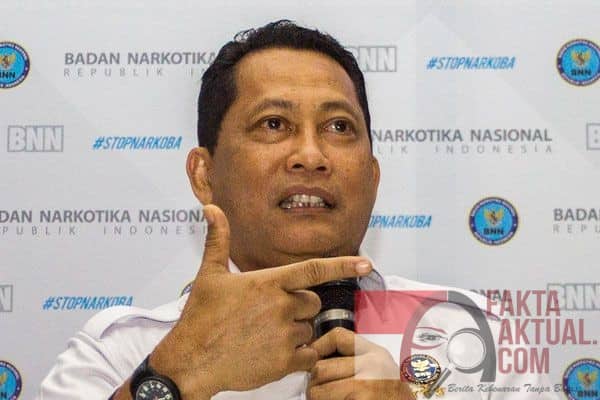 Photo, Kepala BNN Budi Waseso dalam keterangan Persnya terkait keterlibatan Kalapas dalam pencucian uang hasil narkoba.