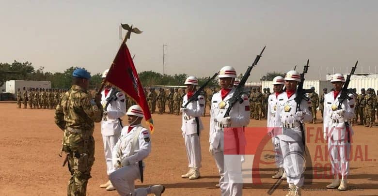 Serah Terima Jabatan Komandan Satgas UNAMID di Sudan