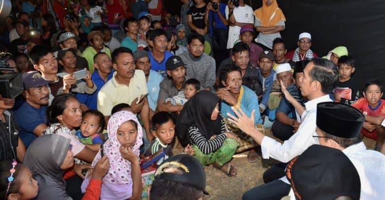 Presiden Langsung Bicara Sama Masyarakat, Bantu Rp 50 Juta/Rumah Yang Hancur Akibat Gempa