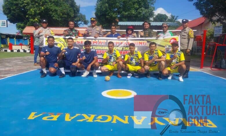 Dalam Rangka HUT RI Ke-77, Rebut Piala Kaporesta Dalam Sepak Takraw