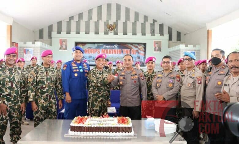 Kejutan Wakapolresta Barelang di HUT Korps Marinir TNI AL Ke-77