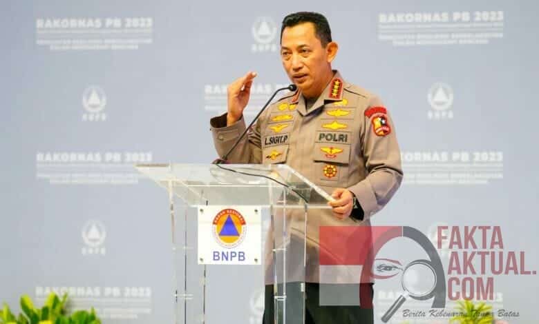 Dalam Rakornas BNPB, Kapolri Bicara Langkah Konkret Manajemen Risiko Bencana