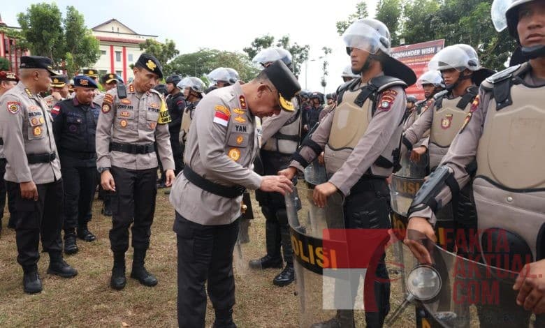 Polda Kepri Dalam Apel Pergeseran BKO Pengamanan TPS Wilayah Kepri