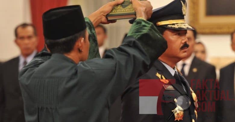 Photo, Panglima TNI saat dilantik.