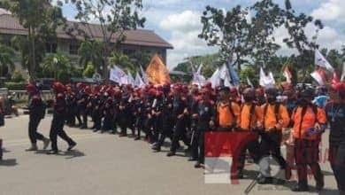 Terkait Kenaikan Harga BBM Dan Sembako Serta Listrik, Buruh Lakukan Demo