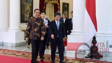 Istana, Terima Kunjungan Kehormatan Menlu Jepang