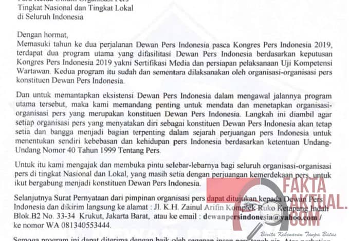 Dewan Pers Indonesia Rekrut Konstituen Baru