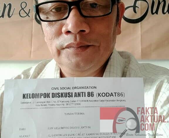 Soal Jabatan Kepala BP Batam ex-officio Walikota Batam, Kodat86 Surati Menko Perek. Bodong?