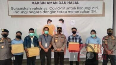 Polda Kepri Tinjau Pelaksanaan Vaksinasi Di PT. PHILIPS Juga Secara Virtual Dihotel Best Western Primier