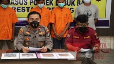 Polsek Lubuk Baja Gelar Press Release, Ungkap Pelaku Curas Spesial Rumah Kosong