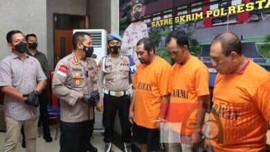 Kapolresta Barelang Gelar Konferensi Pers Ungkap Pelaku Tindak Pidana Perdagangan Orang