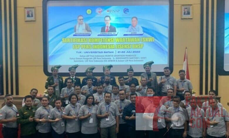 SKW Melalui LSP Pers Indonesia Berlisensi BNSP Resmi Dimulai Dikepri