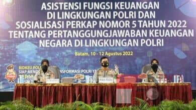 Photo of Wakapolda Kepri Hadiri Pembukaan Sosialisasi Perkap No 5 Tahun 2022 Tentang Perwabkeu Oleh Puskeu Polri