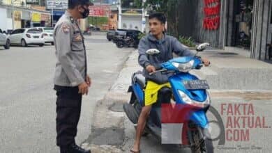Kembali PPKM Level 1, Polsek Batu Ampar Ingatkan Masyarakat Patuhi Prokes