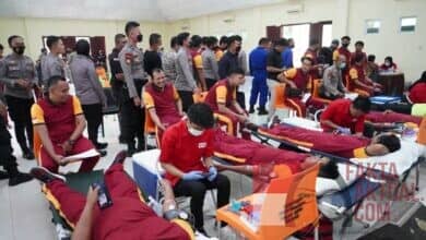 Donor Darah Dalam Rangka HUT Humas Polri di Polda Kepri Donor Darah Dalam Rangka HUT Humas Polri di Polda Kepri