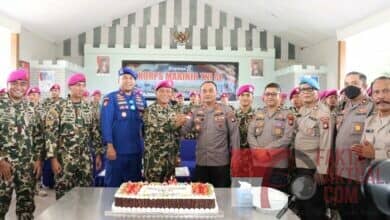 Kejutan Wakapolresta Barelang di HUT Korps Marinir TNI AL Ke-77