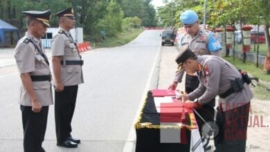 Serah Terima Jabatan Kabagren, Kapolsek Bengkong, Kapolsek Sekupang Polresta Barelang