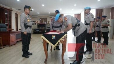 Kapolda Kepri Pimpin Sertijab Dirreskrimsus, Dansat Brimob, Kabid Propam Dan Kabid Keu 