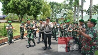 Kapolda Kepri Silaturahmi Ke Korem 033/WP Dan Kodim 0315 Tanjung Pinang 