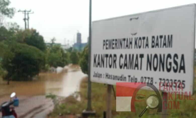 Kantor Camat Nongsa Langganan Banjir, Kemana Anggaran Emergency Dan CSR Perusahaan