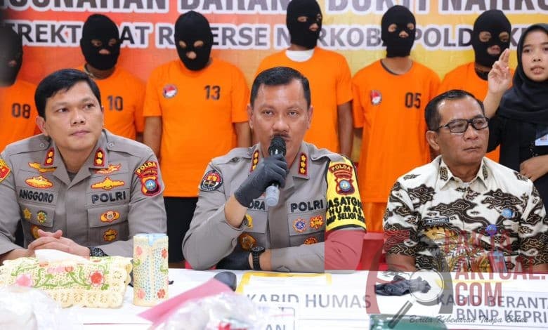 Narkotika Jenis Sabu dan Ganja Sebagai BB Dimusnahkan Ditresnarkoba Polda Kepri