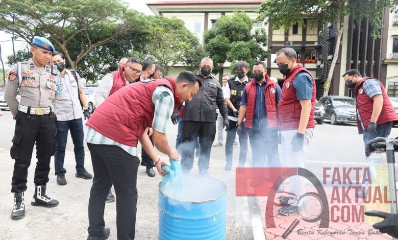 Polda Kepri Musnahkan Sabu, Ganja dan Pil Ekstasi, Komitmen Perangi Narkoba