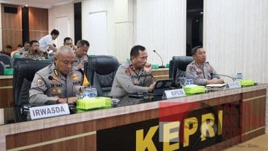 Kapolda Kepri Ikuti Zoom Meeting Pengendalian Inflasi Dan MoU Perizinan Daerah